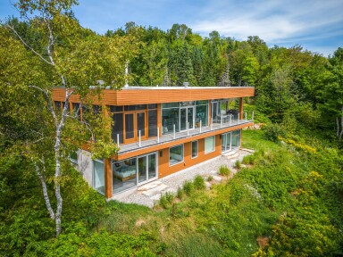 Québec, Cottage, Scenery, Vegetation, Tree, Woodland, Desk