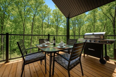 Chalet, Nature, Extérieur, Paysage, Chaise, Assiette, Table
