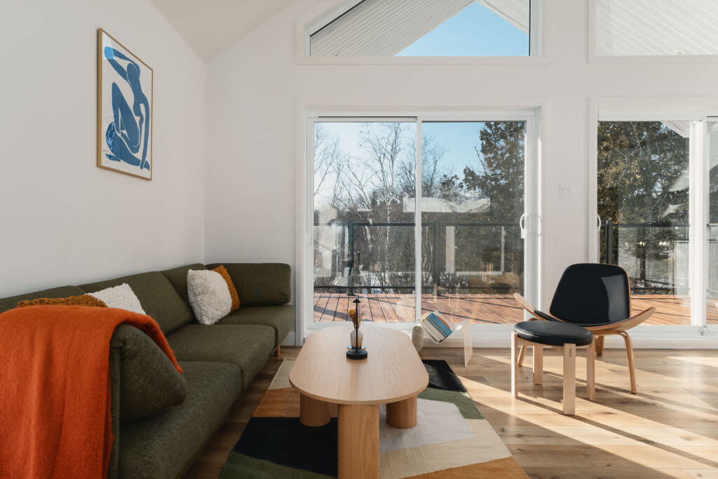 Nature,, Living Room, Interior Design, Couch, Coffee Table, Home Decor, French Window