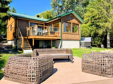 Québec, Cottage, House, Housing, Bench, Car, Interior Design