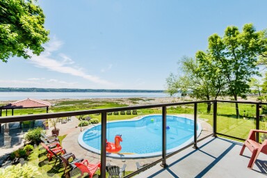 Québec, Nature, Plein Air, Paysage, Personne, Chaise, Piscine