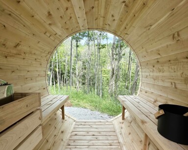 Canada, Intérieur, Design D'intérieur, Bois, Sauna