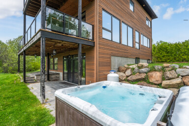 Canada, Design D'intérieur, Baignoire, Bain À Remous, Logement, Véranda, Extérieur