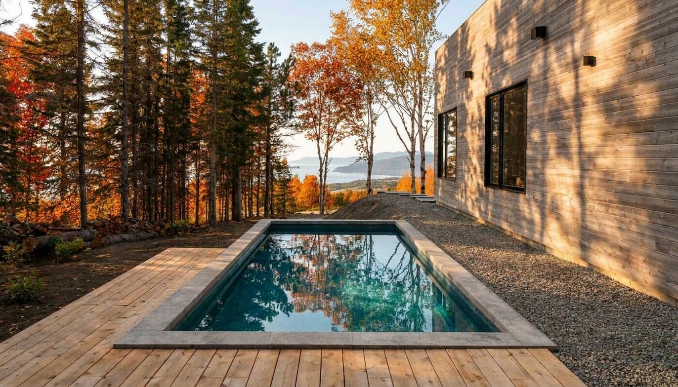 Chalet avec piscine à Charlevoix